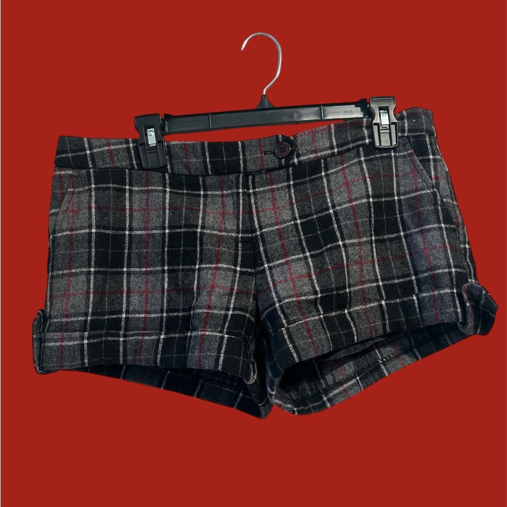 Y2K Plaid Mini Shorts Size L Brand Forever